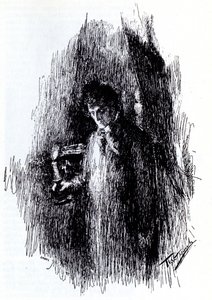 Illustratie bij drama Het Maskerbal door M. Lermontov, 1891 door Leonid Osipovic Pasternak