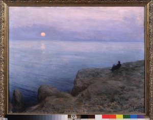 De dichter Alexander Poesjkin aan de kust