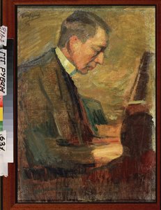 Portret van componist Sergei Rachmaninov