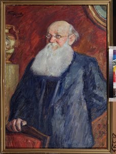 Portret van de revolutionair graaf Pierre Alekseievitch Kropotkine (1842-1921) door Leonid Osipovic Pasternak