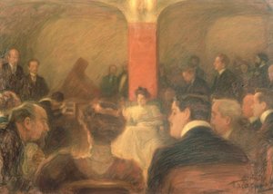 Concert van de klaveciniste Wanda Alexandra Landowska (1879–1959)