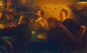 Vergadering van de professoren van de Moskouse School voor Schilderkunst door Leonid Osipovic Pasternak