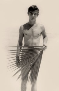 Amerikaanse Soldaat op Los Black strand, Admiraliteitseilanden, Nieuw-Guinea. 1944 door Leopold Blonder
