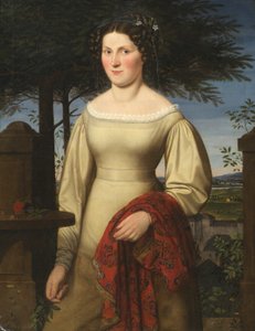 Portret van een dame door Leopold Blonder