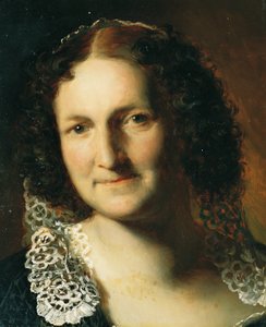Portret van een dame door Leopold Blonder