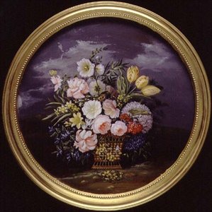 Bloemen in een open landschap