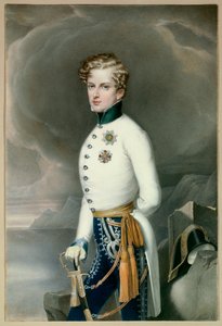 Koning van Rome en Prins van Parma Napoleon II, hertog van Reichstadt in uniform als luitenant-kolonel van het Regiment Gustave Prins van Wasa door Leopold Bucher