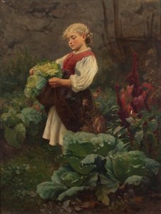 Het huismoedertje door Leopold Carl Muller