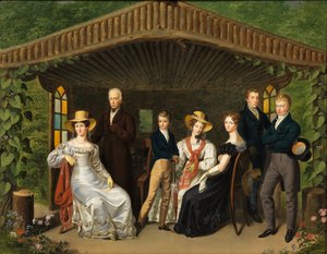 Duits: De keizerlijke familie rond de hertog van Reichstadt in een zomerhuis
