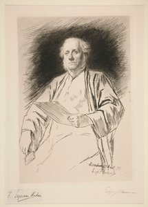 Portret van Seymour Haden door Leopold Flameng