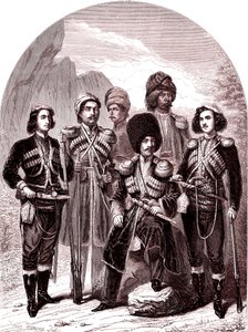 De Transkaukasië en Georgië. Rusland in 1865. (Gravure)