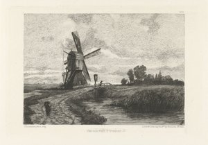 Gezicht op het platteland in de omgeving van Utrecht