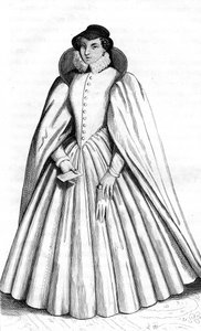 Caterina de Medici, Franse vintage kleding XVI eeuw Henri koninkrijk II, Koning van Frankrijk