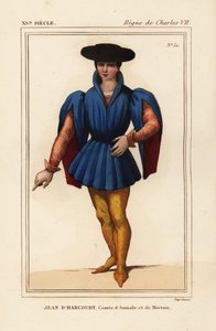 Jean VIII van Harcourt, Franse ridder, Graaf van Aumale en Mortain
