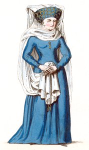 Marguerite de Comminges, vrouw van Arnaud II heer van Durfort door Leopold Massard