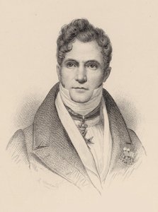 Portret van de dirigent en componist Gaspare Spontini
