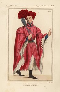Sergeant-at-arms met ceremoniële knots door Leopold Massard