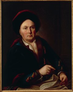 Portret van Ludwig van Beethoven, Kapelmeester (1712-73), grootvader van componist Ludwig Beethoven door Leopold Radoux