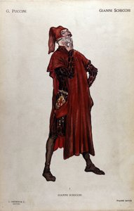 Kostuum voor het personage Gianni Schicchi uit de opera 