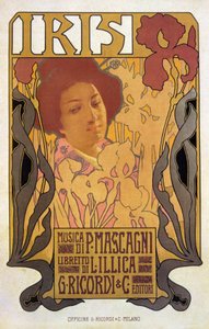 Iris, poster voor opera door Pietro Mascagni