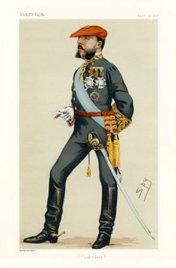 Don Carlos, hertog van Madrid - portret staand door Leslie Matthew (1851 1922) Ward