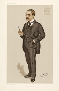 Rudyard Kipling (1865 - 1936), uit Vanity Fair, uitgegeven 1894 (kleur lithografie)