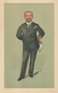Kapitein Percy Scott, artillerie, 17 september 1903, Vanity Fair cartoon door Leslie Matthew Ward