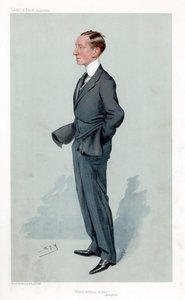 Guglielmo Marconi, Italiaanse natuurkundige en uitvinder en pionier van draadloze telegrafie door Leslie Matthew Ward