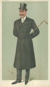 HSH De hertog van Teck, Frank, 17 juli 1902, Vanity Fair cartoon door Leslie Matthew Ward