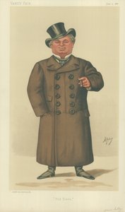 James Selby, Old Times, 12 juni 1886, Vanity Fair cartoon door Leslie Matthew Ward