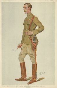 Majoor Edward James Montagu Stuart-Wortley, Eddie, 26 oktober 1899, Vanity Fair cartoon door Leslie Matthew Ward