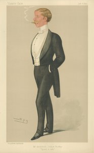 De heer Archibald John Stuart-Wortley, Sport en Kunst, 18 januari 1890, Vanity Fair cartoon