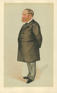 De heer Charles Henry Wilson, een squatter, 24 januari 1885, Vanity Fair cartoon door Leslie Matthew Ward