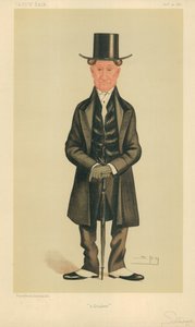 Mr E Sturge, Een quaker, 20 november 1886, Vanity Fair cartoon door Leslie Matthew Ward