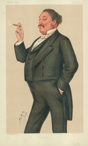 Mr Edmund Hodgson Yates, The World, 16 november 1878, Vanity Fair cartoon door Leslie Matthew Ward