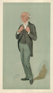Mr F W Warre-Cornish, de vice-voorzitter van Eton, de vice-voorzitter, 26 september 1901, Vanity Fair cartoon door Leslie Matthew Ward