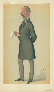 Mr John Tenniel, Punch, 26 oktober 1878, Vanity Fair cartoon door Leslie Matthew Ward