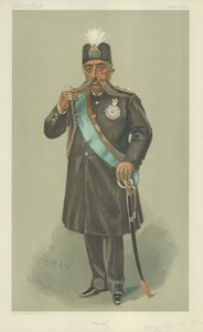 Muzaffer-Ed-Din, De Shah van Perzië door Leslie Matthew Ward