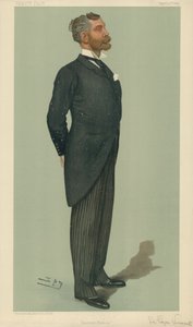 Sir Edgar Vincent, Oosterse Financiën, 20 april 1899, Vanity Fair cartoon door Leslie Matthew Ward