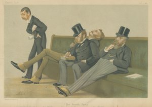 Spencer-Churchill, Balfour, Drummond-Wolff en Gorst door Leslie Matthew Ward