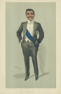 De Aga Khan, 10 november 1904, Vanity Fair cartoon door Leslie Matthew Ward