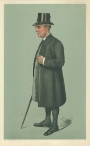 De bisschop van Winchester, prelaat van de Kousenband, 19 december 1901, Vanity Fair cartoon