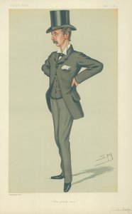 De Eerwaarde Edward Stanhope MP, De jonge man, 12 april 1879, Vanity Fair cartoon door Leslie Matthew Ward