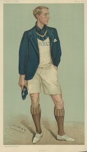 W E Crum, President van de Oxford University Boat Club door Leslie Matthew Ward