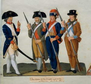 Franse Revolutie: burgers in oefening