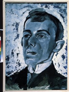 Portret van de dichter Ossip Mandelstam (1891-1938) door Lev Aleksandrovitc Bruni