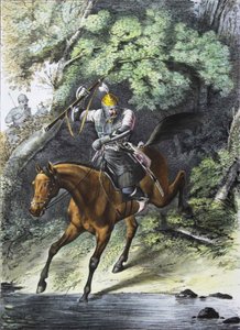 Wapenvoerder van het Levenswacht Kaukasisch-Bergeskader door Lev Alexandrovich Belousov