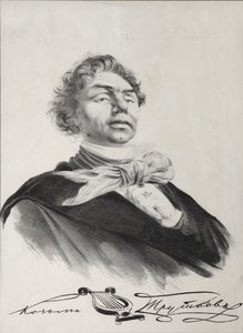 Portret van Kozma Prutkov door Lev Felixovich Lagorio