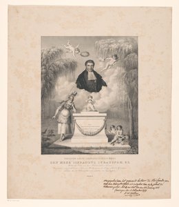 Portret van Sibrandus Stratingh door Levi Michiel Bendix