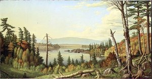 Raquette Lake, New York door Levi Wells Prentice